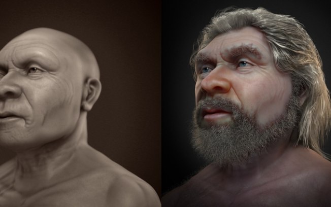 Reconstrução facial de neandertal de 56 mil anos desfaz estereótipos da espécie