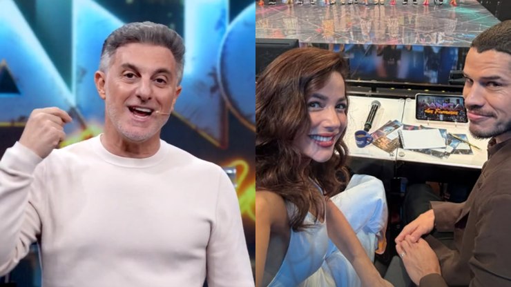 Huck faz pergunta íntima para José Loreto e Fernanda Marques