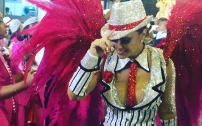 Viviane Araújo no desfile do Salgueiro em 2016