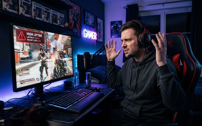 Jitter pode arruinar sua partida mesmo com ping baixo