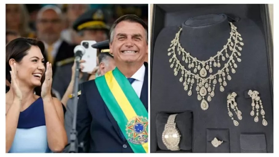 Governo Bolsonaro tentou trazer de forma ilegal para o Brasil um conjunto de joias avaliado em 3 milhões de euros (R$ 16,5 milhões)