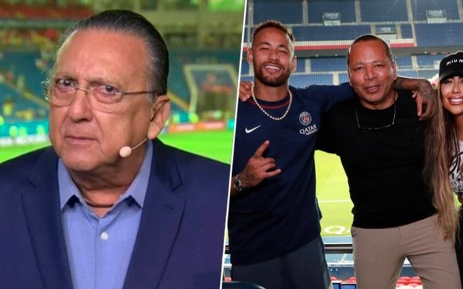 Galvão Bueno comenta 'críticas pesadas' de irmã e pai de Neymar: 'Virou uma entidade'
