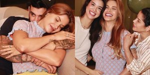 Andressa Suita posa com a mão na barriga e levanta rumores