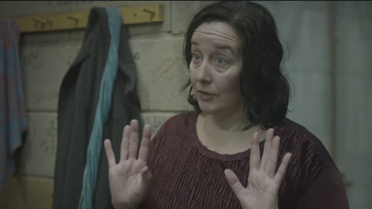 A atriz Ana Garibaldi em Na lama