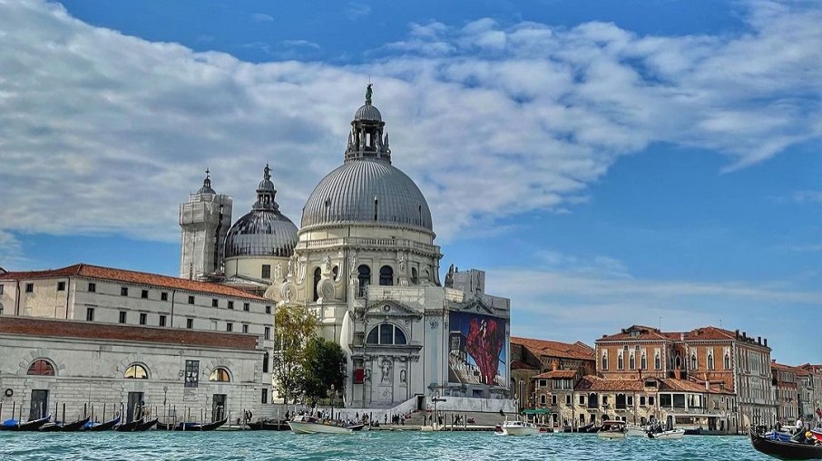 Basílica di Santa Maria della Salute, em Veneza, na Itália.