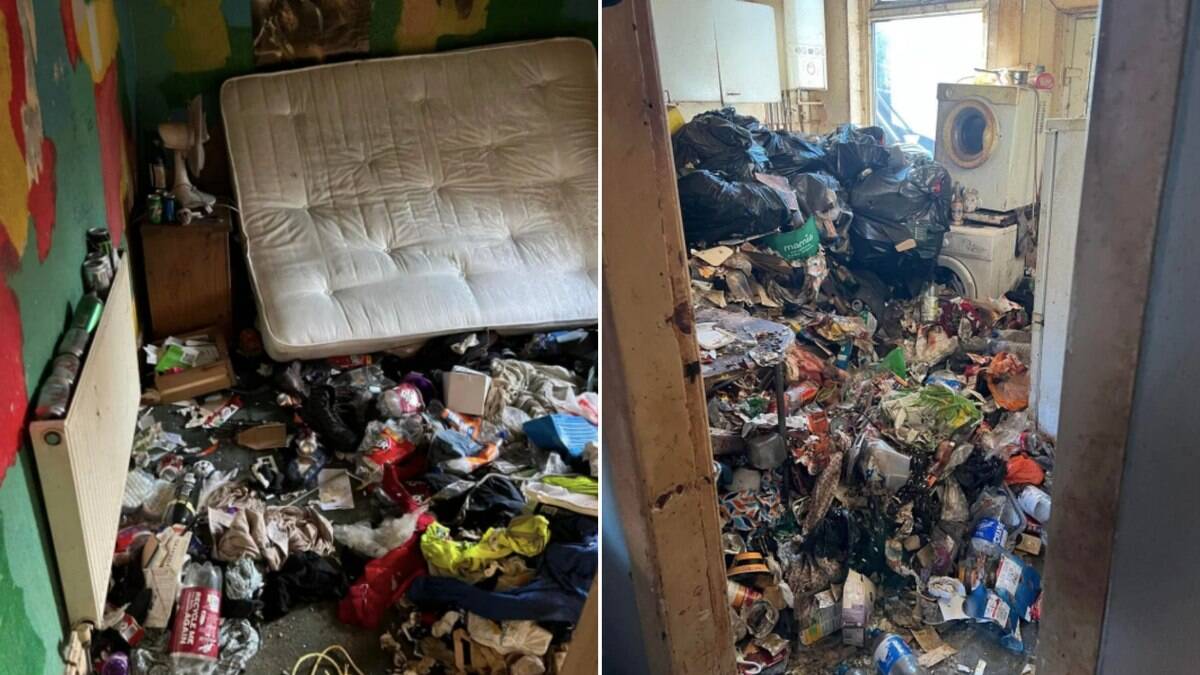 Inquilina deixa casa coberta de sujeira, lixo e comida podre