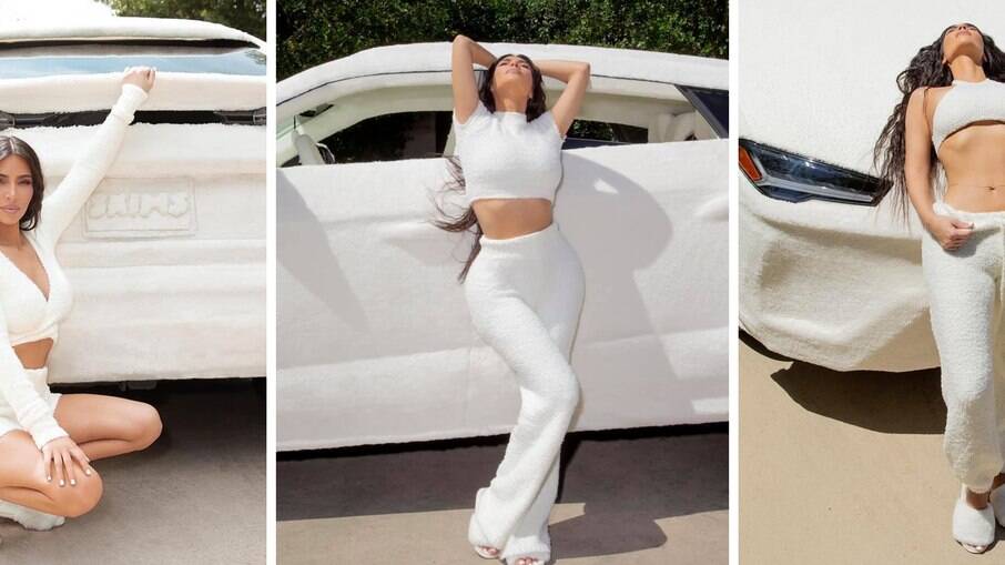Kim Kardashian transformou o carro em pelúcia