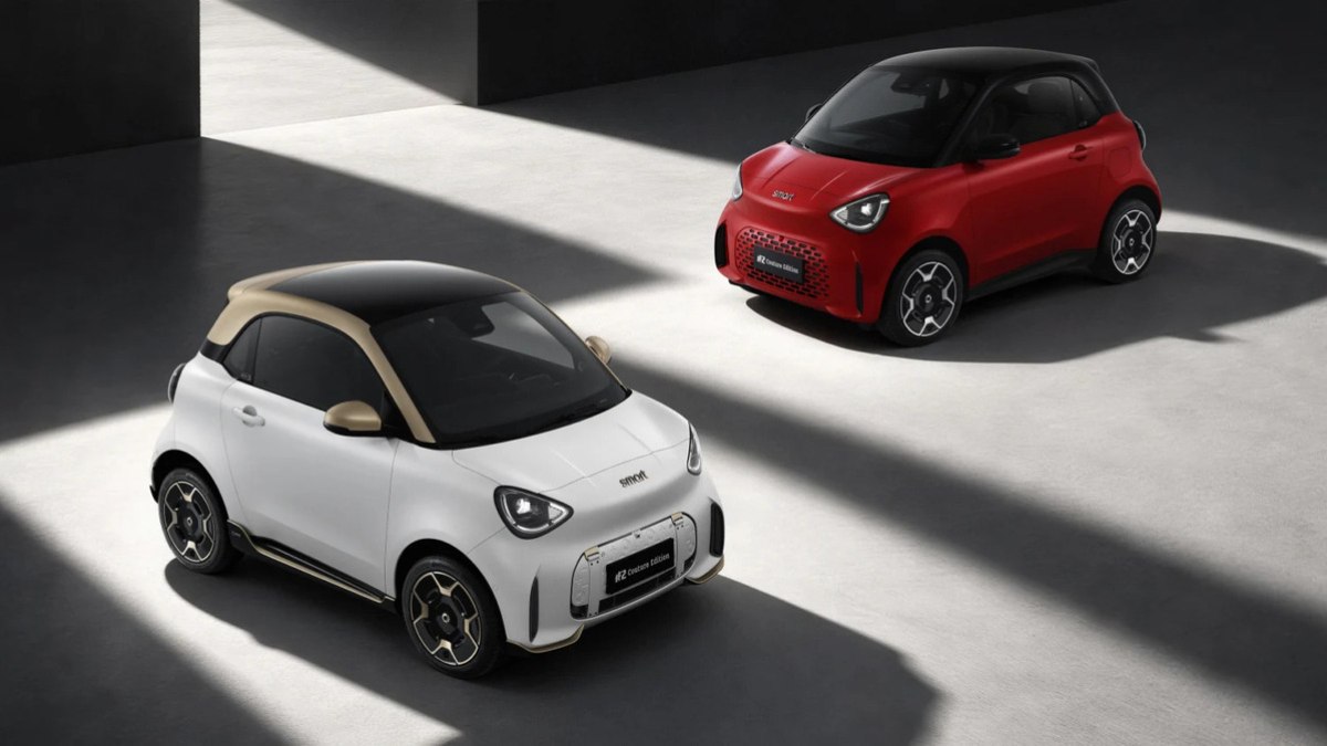 Novo smart #2 resgata a proposta do antigo Fortwo, com carroceria de dois lugares, motor elétrico traseiro e menos de 2,8 metros de comprimento.