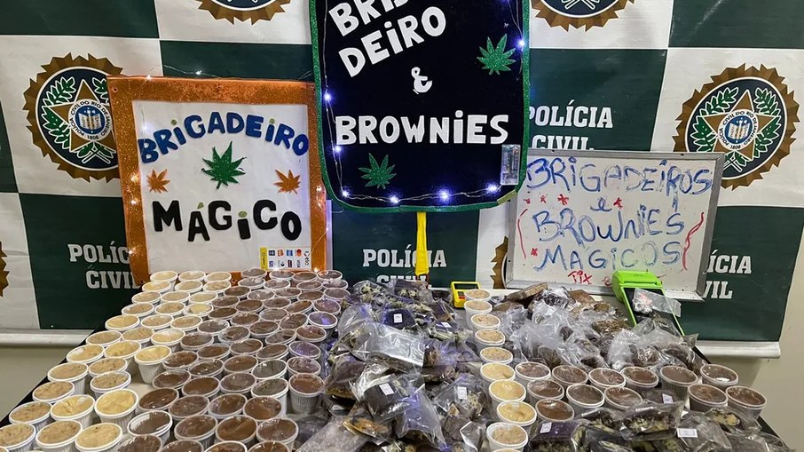 Apreensão dos doces com maconha 