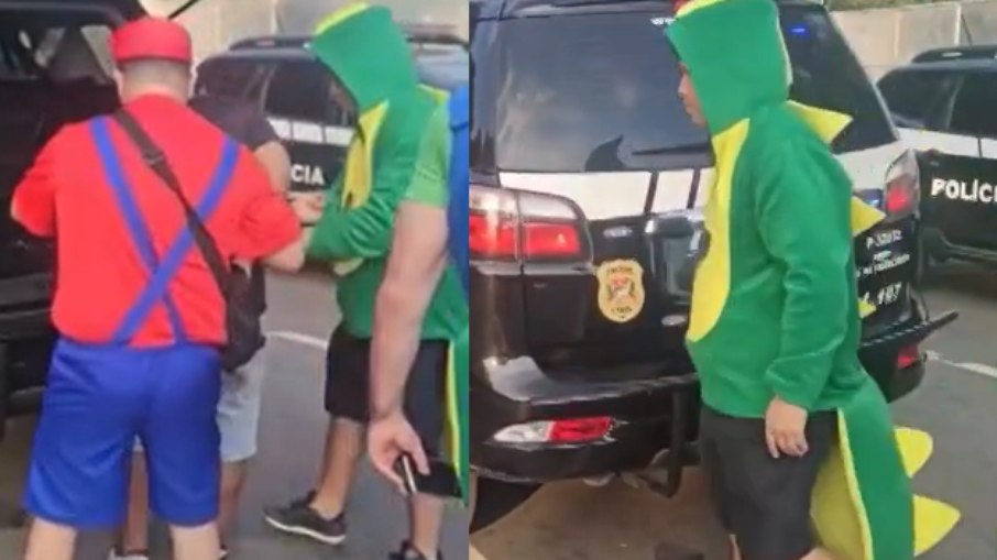 Policiais civis se vestiram com roupas dos personagens da franquia Mario Bros Policiais civis se vestiram com roupas dos personagens da franquia Mario Bros