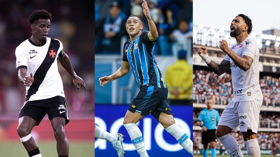 Thiago Mendes, Carlos Vinícius e Gabigol são destaques das suas equipes no Brasileirão