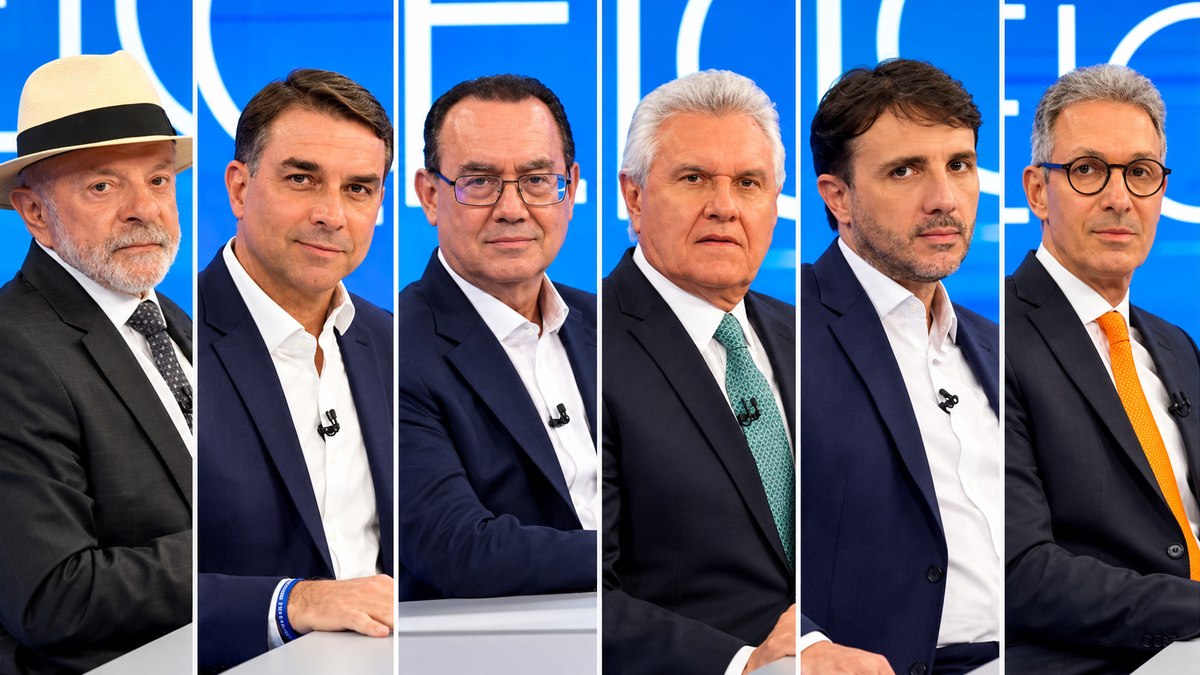 Lula, Flávio Bolsonaro, Cury, Caiado, Renan Santos e Zema Lula, Flávio Bolsonaro, Cury, Caiado, Renan Santos e Zema