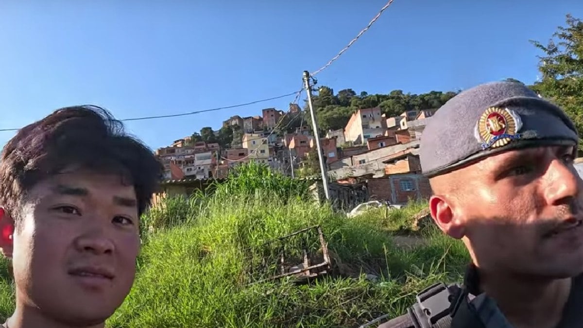 Influencer gravou americano operação da PM em São Paulo