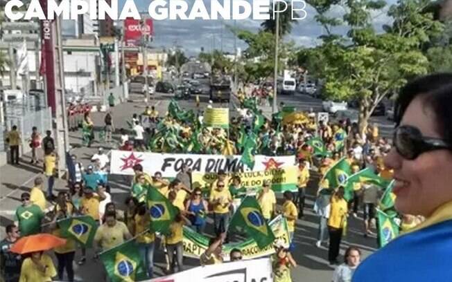 Manifestações contra Dilma Rousseff aconteceram em diversos Estados, como SP, RJ, MG, GO, PA, PB, RS e PR (12/04/2015). Foto: Reprodução/Facebook