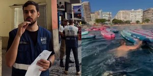 Fiscalização no Rio termina em confusão e denúncia de afogamento