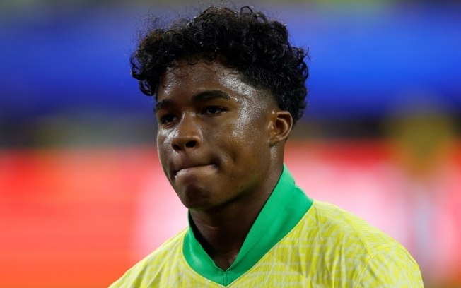 Endrick após o empate sem gols entre Brasil e Costa Rica na Copa América