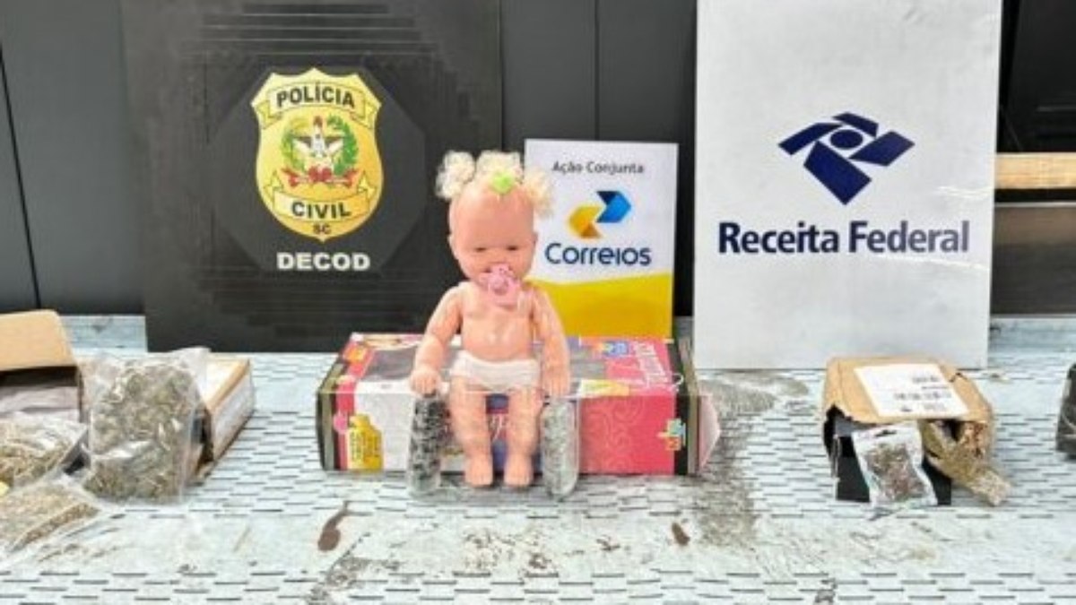 Material apreendido no Centro de Triagem e Distribuição dos Correios Material apreendido no Centro de Triagem e Distribuição dos Correios