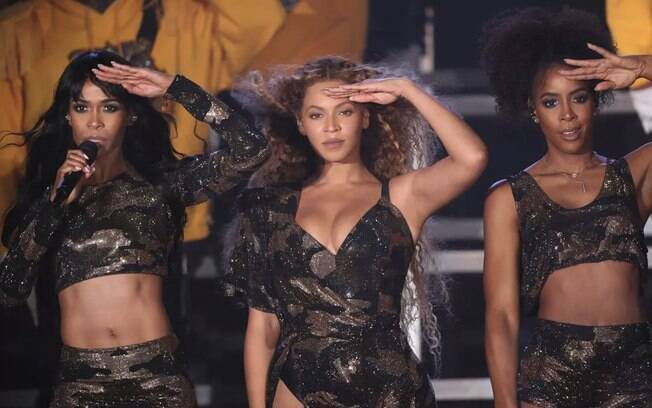 Kelly Rowland e Michelle Williams com quem Beyoncé formou o trio Destiny Child