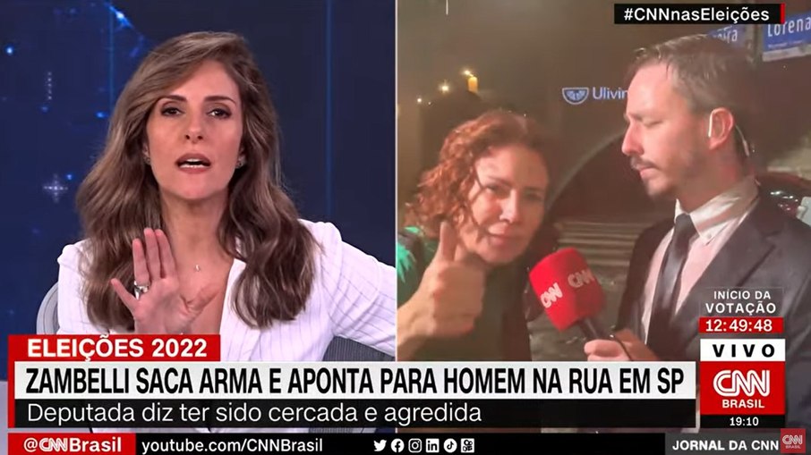 Monalisa Perrone perdeu a paciência com Carla Zambelli na CNN Brasil