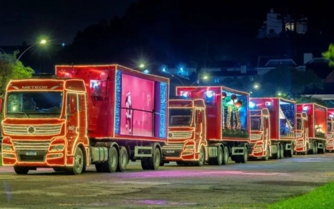 Caravana de Natal Coca-Cola será nesta quinta a partir das 19h. Confira o trajeto