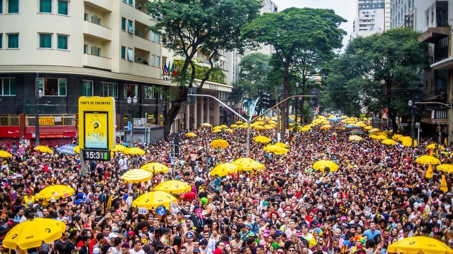 Bloco Minhoqueens, no Carnaval de rua, em São Paulo