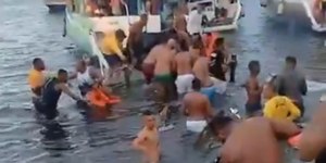 Show irregular em barco termina em naufrágio em Salvador