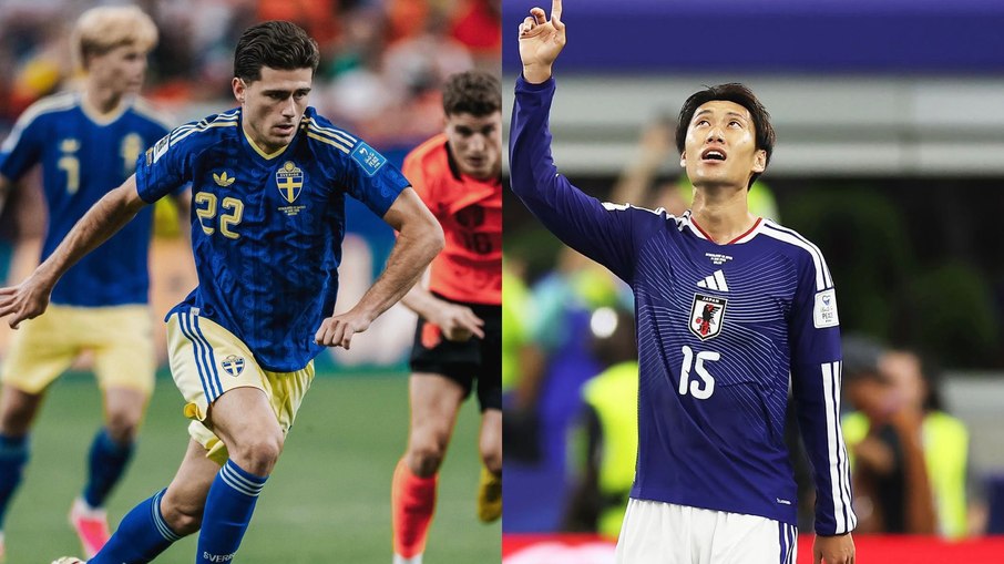 Suécia e Japão entram em campo em duelo valendo vaga na próxima fase
