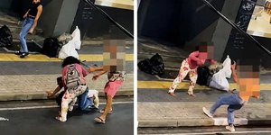 Homem é empurrado contra ônibus em movimento no interior de SP