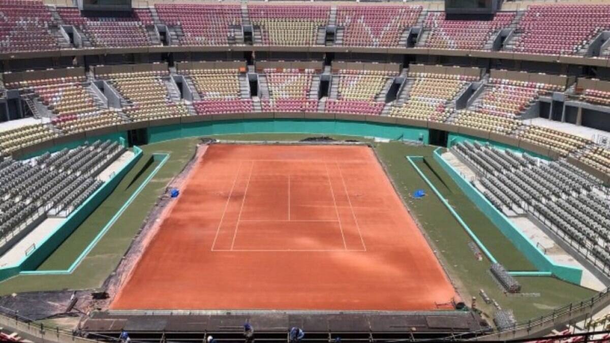 Com a Davis no Rio, Centro Olímpico é remodelado com quadra de saibro