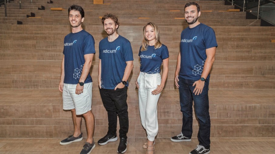 Matheus Dellagnelo, Vitor Avancini, Isabela Blasi e Daniel Avancini, da Indicium