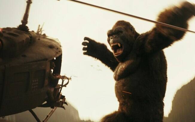 King Kong está de volta aos cinemas brasileiros nesta quinta-feira (9) em 'Kong - A Ilha da Caveira'
