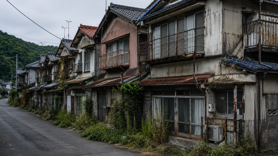 Casas antigas no Japão
