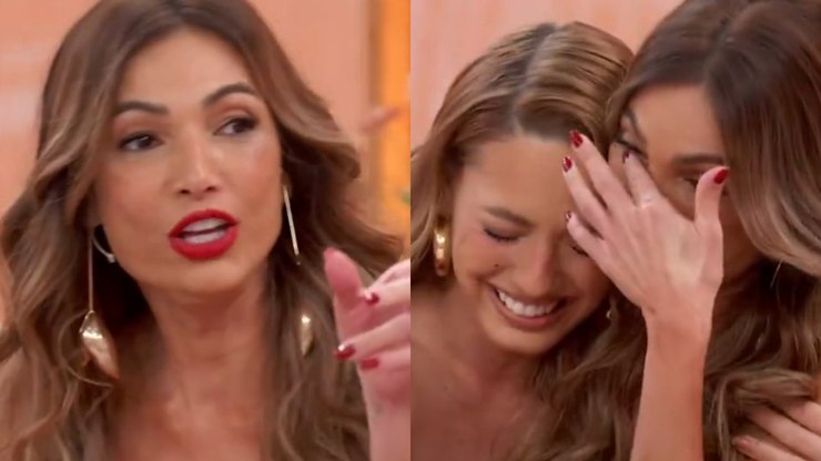 Patrícia Poeta chora ao vivo com declaração de Bia do Brás: "Mãe"