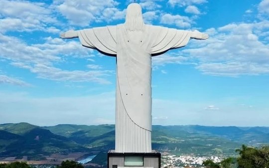 Maior estátua de Cristo do Brasil será inaugurada em abril no RS