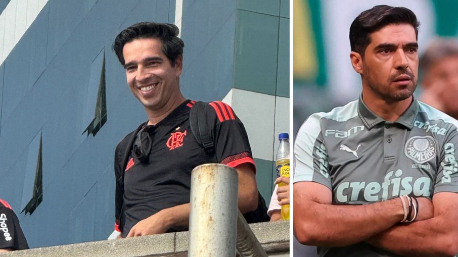 Comparação entre torcedor do flamengo e Abel Ferreira, técnico do Palmeiras Comparação entre torcedor do flamengo e Abel Ferreira, técnico do Palmeiras