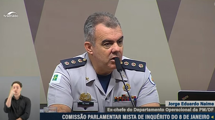 Coronel diz à CPI que ação da PM foi 'limitada' pelo Exército; ao vivo