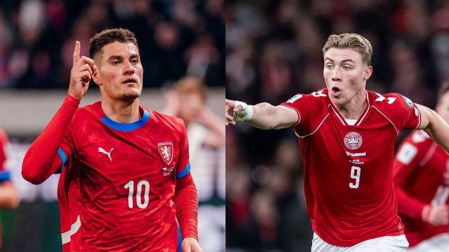 Schick e Hojlund são esperança de gols em República Tcheca x Dinamarcaica Tcheca
