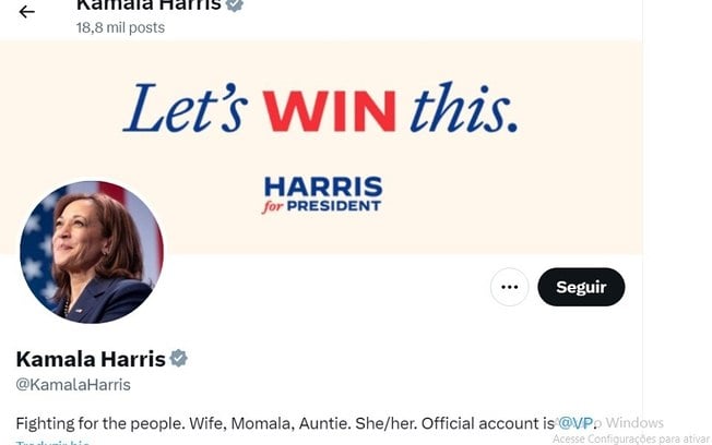 Redes de Biden e Kamala publicam novo logotipo de campanha