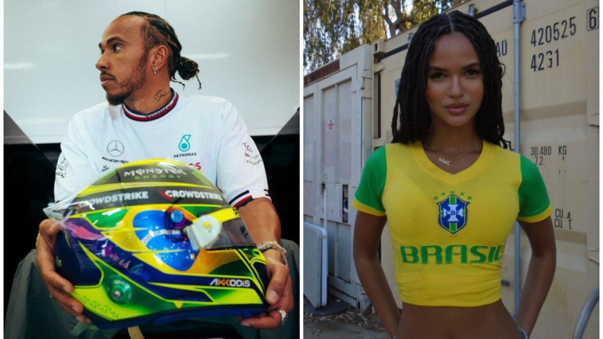 Lewis Hamilton e Juliana Nalú