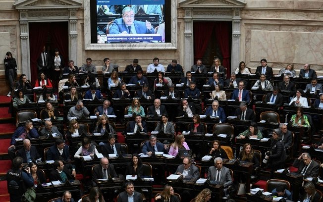 Discussão da lei no Congresso, em Buenos Aires