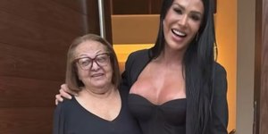 Gracyanne rebate críticas por morar com mãe de Belo