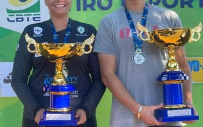 Daiana Camaz e Igor Mêra, atletas do Team CBC, conquistam troféu na 4ª Etapa de Excelência de Tiro ao Prato, em Uberaba