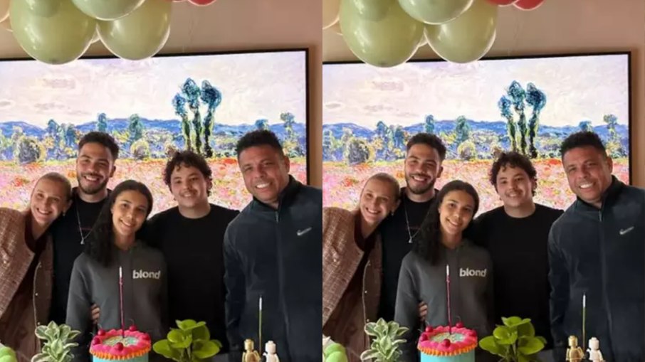 O trio celebrou ao lado do pai em uma cerimônia intimista. O trio celebrou ao lado do pai em uma cerimônia intimista.