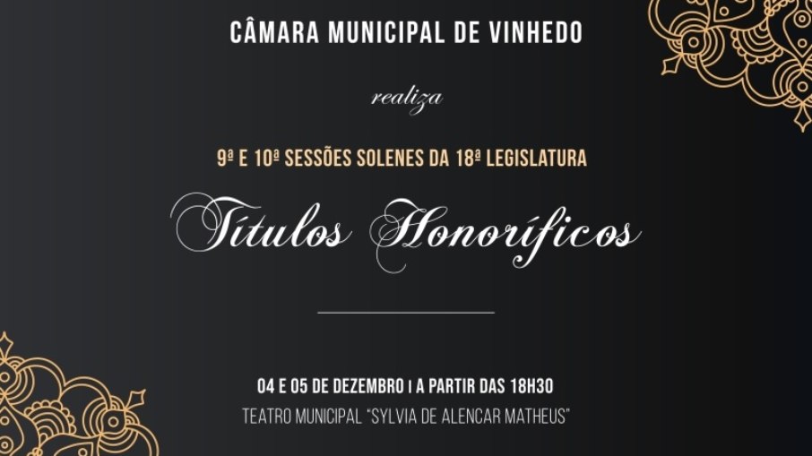 Câmara homenageia cidadãos e instituições de destaque no município