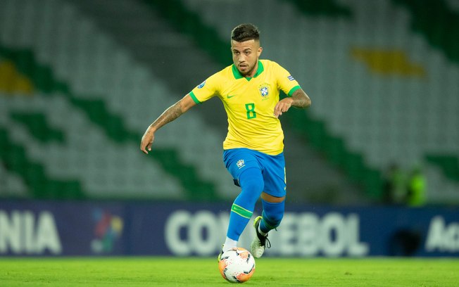 Matheus Henrique em ação pela Seleção Brasileira - Foto: Lucas Figueiredo/CBF