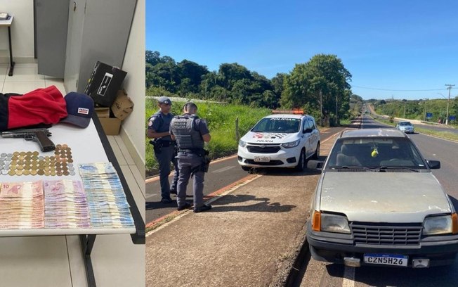 Quadrilha é presa pela PM após roubar padaria no Jardim Pinheiros Quadrilha é presa pela PM após roubar padaria no Jardim Pinheiros