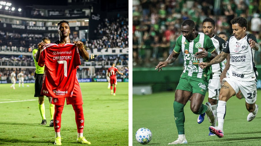 Inter vem de vitória na Vila Belmiro, enquanto Chapecoense empatou na Arena Condá