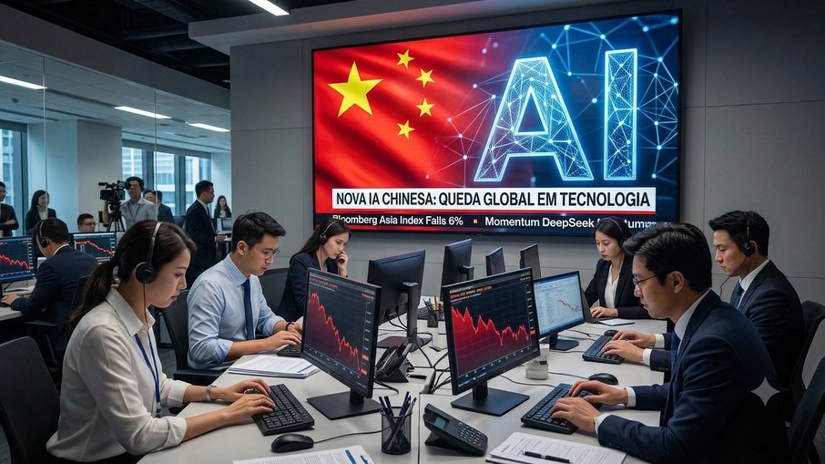 Representação de Inteligência Artificial chinesa