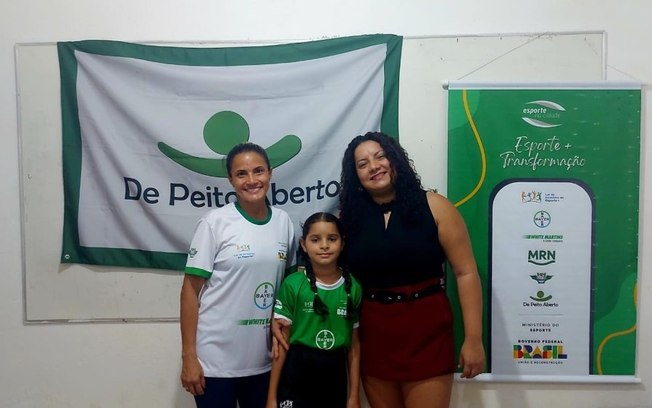 Paixão pelo esporte une mãe e filha em projeto social na Amazônia