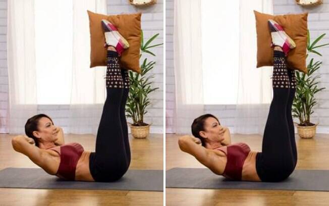 Exercícios para serem feitos com uma almofada